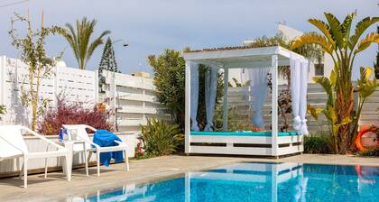 This amazing luxury villa is located in the heart of Protaras just 4 minutes walk to the Main Strip