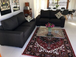 Fernseher, Kamin, DVD-Player, Bücher