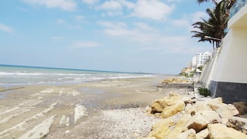 Vlak bij het strand