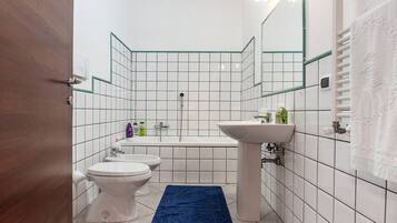 Haartrockner, HandtĂŒcher, Seife, Shampoo