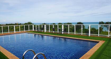 Direkt am Strand, Dachsalzwasser-Pool mit Panoramablick