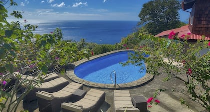 Villa Atabeyra - St Lucian Hillside Escape with Stunning Ocean and Piton Views