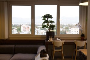 TV, fireplace, Netflix, streaming services - ★ Penthouse with a View | Nicosia Centre ★ (Egkomi)