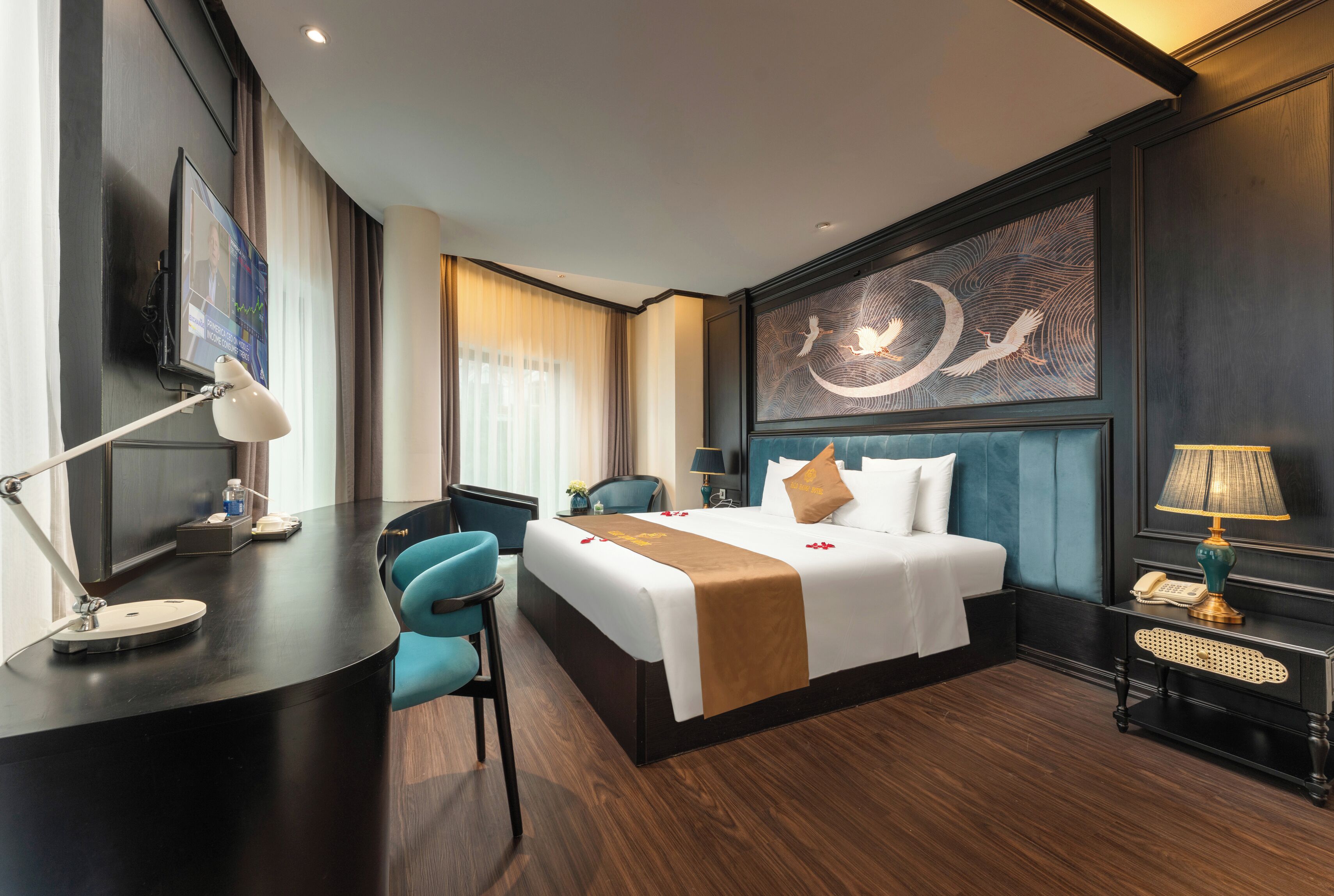 Phòng đôi Cao cấp, 1 phòng ngủ, quang cảnh sân vườn | Minibar, bàn, phòng cách âm, truy cập Internet không dây miễn phí 