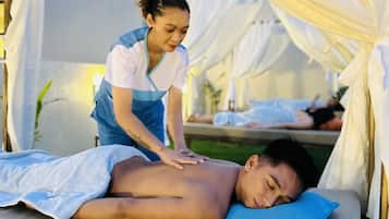 Body treatments, aromatherapy, hot stone massages, deep-tissue massages