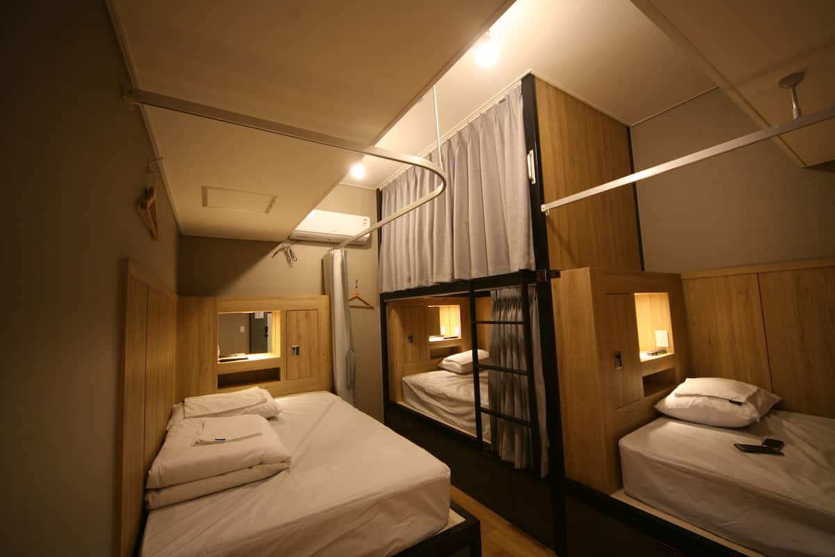 Shared Dormitory, Women only, Non Smoking, Private Bathroom (4 Beds) | Bathroom | Shower, hair dryer, towels