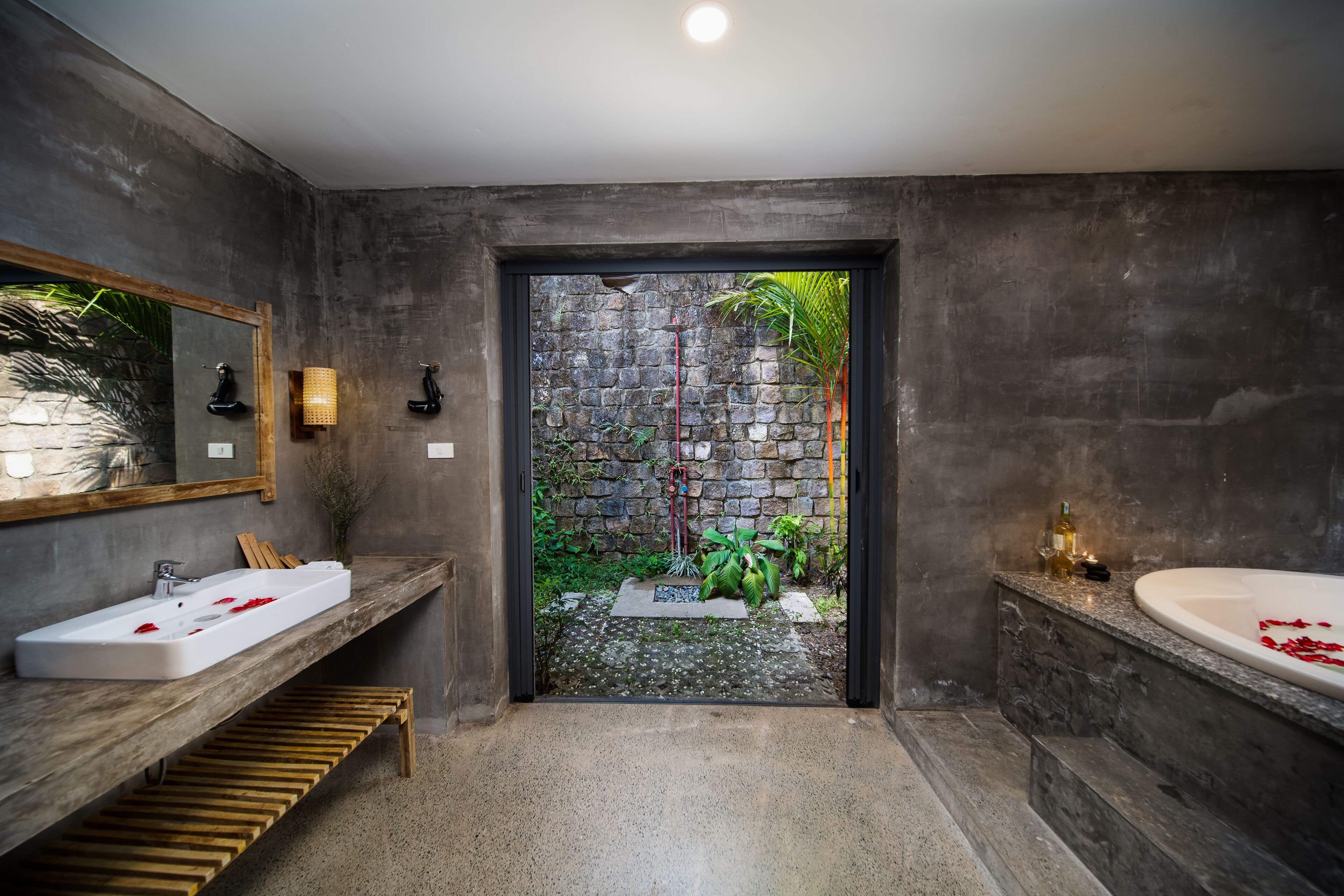 lahana villa, 2 bedrooms | bathroom | free toiletries, hair dryer, slippers, towels