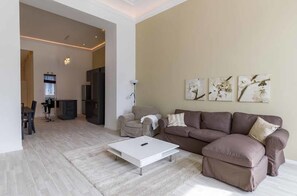 Apartment, 2 Bedrooms | Living room | 32-inch flat-screen TV with digital channels, TV - Pelicanstay at Riverside Danube (Budapest)