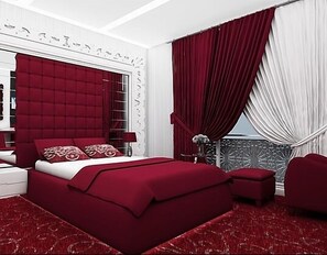 Egyptian cotton sheets, minibar, in-room safe, individually decorated