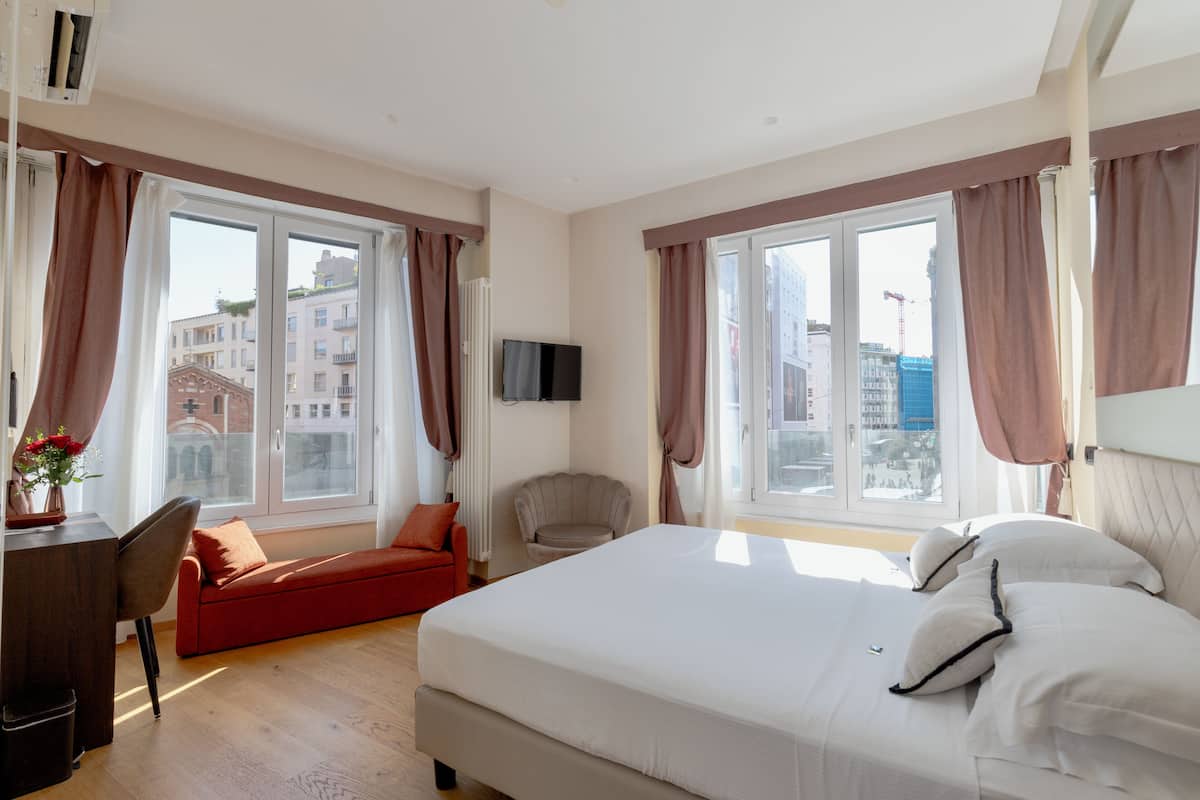 Superior tweepersoonskamer | Lakens van Egyptisch katoen, luxe beddengoed, donzen dekbedden