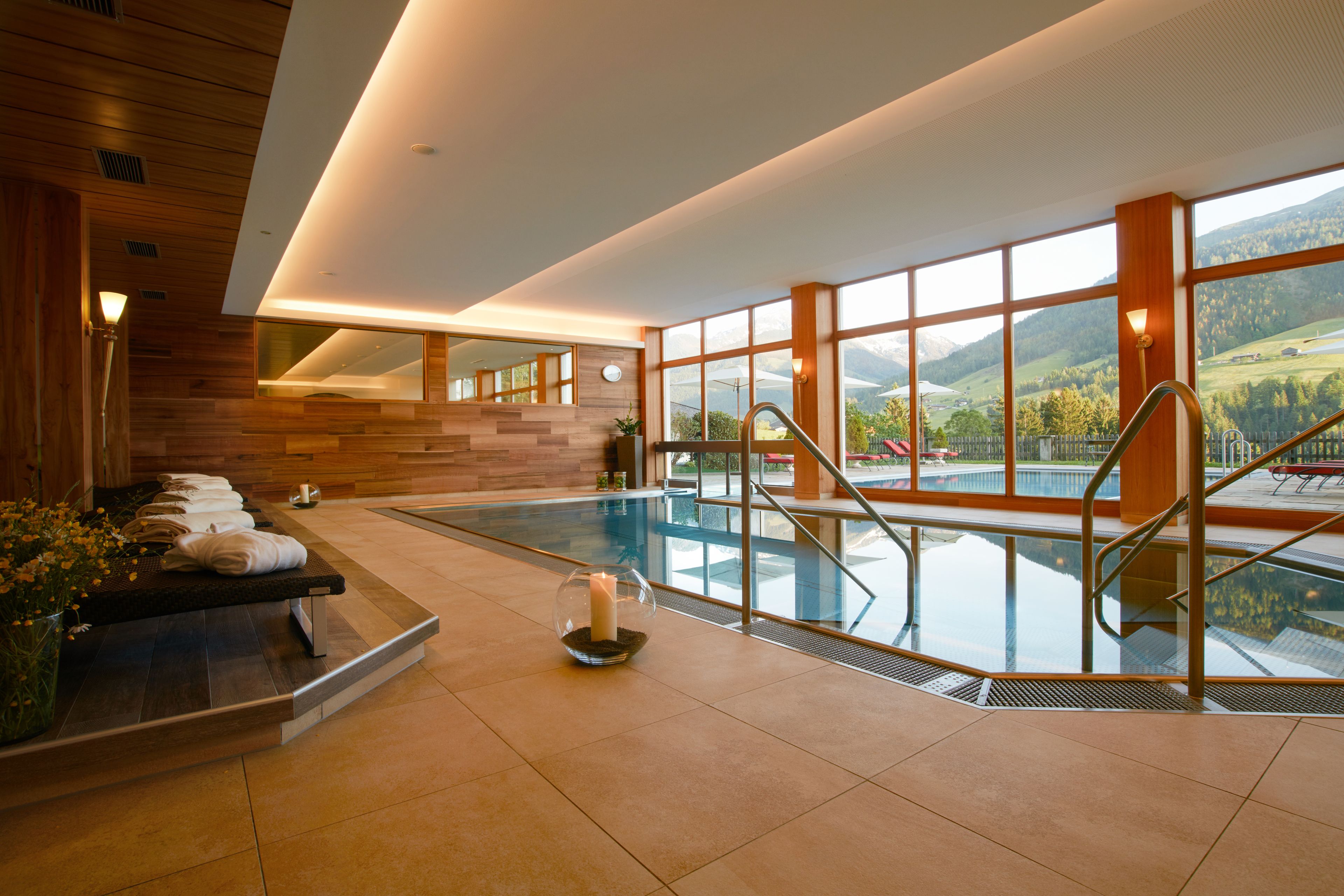 Indoor pool, 2 outdoor pools, pool umbrellas, sun loungers