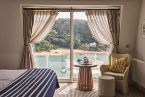 Room, Balcony (Our Best Estuary View) | Free minibar items, in-room safe, desk, laptop workspace