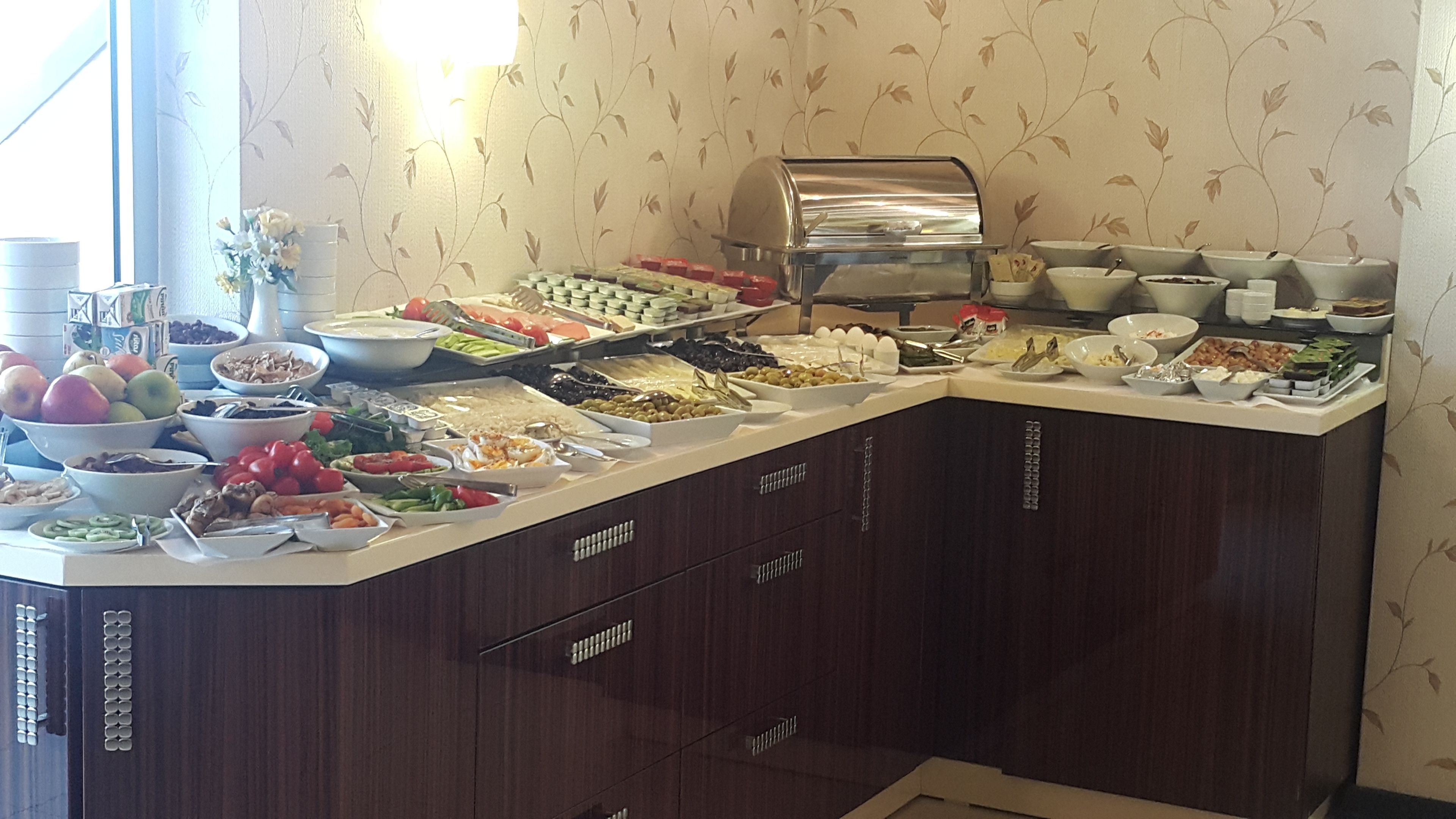 daily buffet breakfast (eur 5 per person)