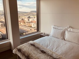 City Apartment, 2 Bedrooms, Lake View, Tower | Minibar, desk, laptop workspace, soundproofing