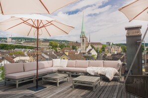 Presidential Apartment, 2 Bedrooms, Lake View | Terrace/patio - Airhome Limmatquai River View Apartment (Zürich)