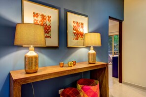 Apartment, 2 Bedrooms, Jetted Tub, Pool View | Living area | Flat-screen TV