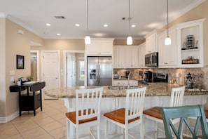 House, 3 Bedrooms | Private kitchen | Fridge, dishwasher, coffee/tea maker, electric kettle