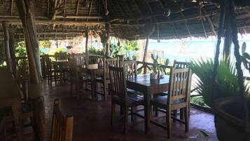 Breakfast, lunch, dinner served; local cuisine