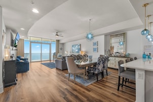 Exclusive Condo, 3 Bedrooms, Balcony, Ocean View | Living room | Flat-screen TV