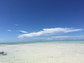 En la playa 