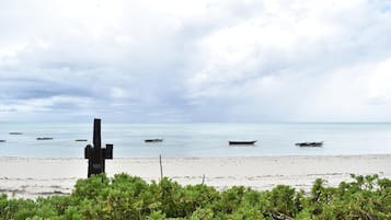 En la playa