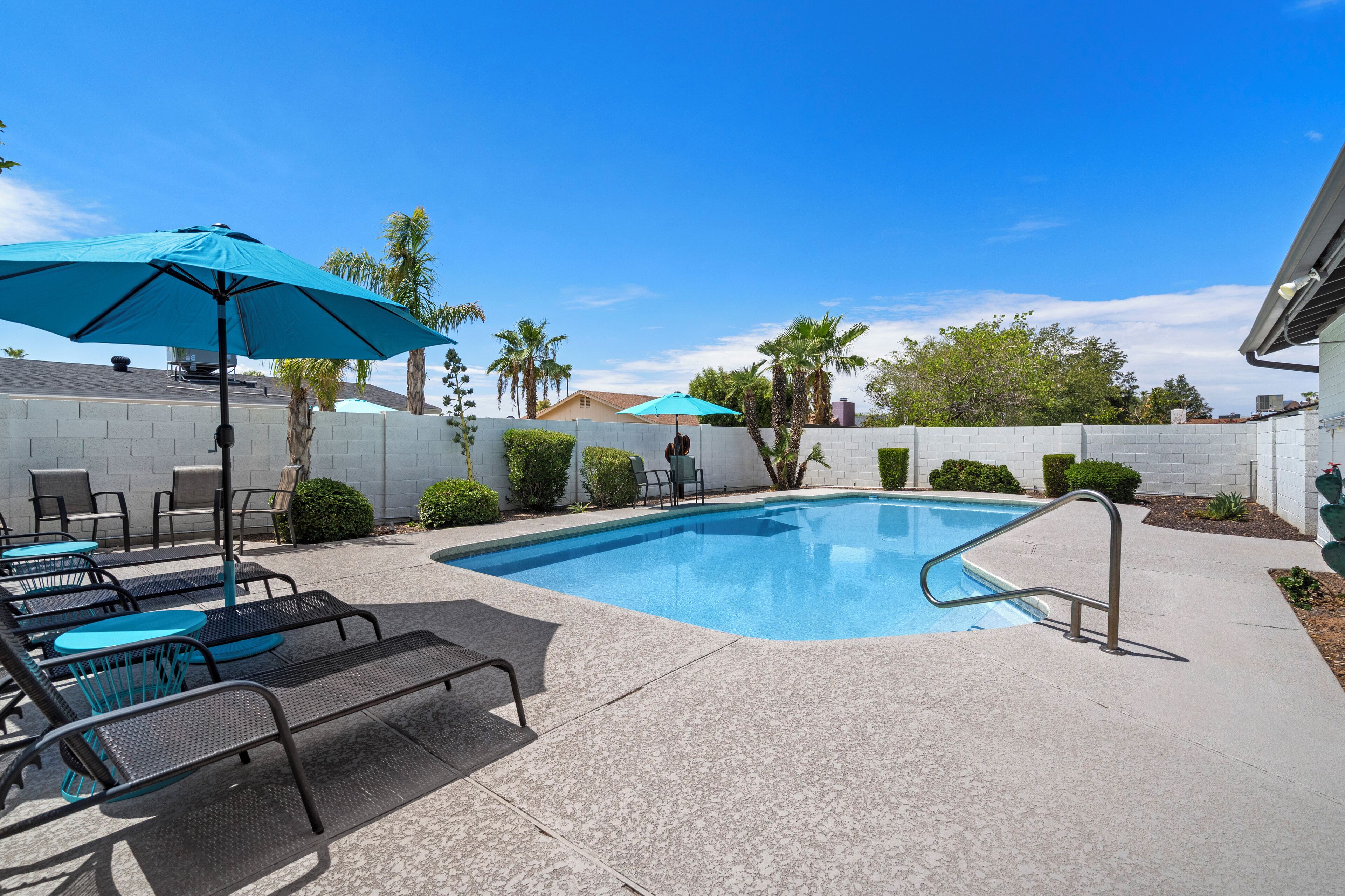 Piscina externa, piscina aquecida