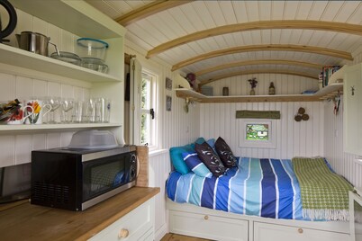 Shepherds Hut for two located on the east yorkshire coast 