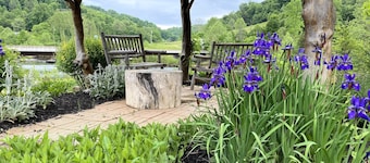 Riverfront Home i bjergene i Arden, West Virginia. Familie og kæledyr velkomne.