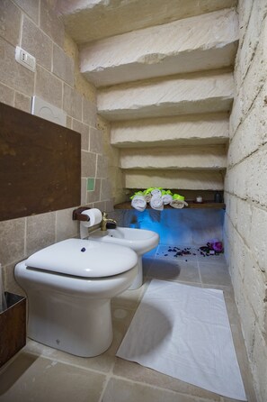 Dutxa, banyera d'hidromassatge, assecador de cabells i bidet 