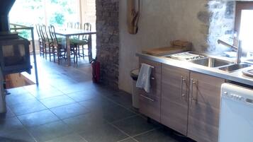 Fridge, oven, stovetop, dishwasher