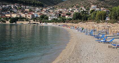 Urlaub am Meer mit einem Schlafzimmer Apartment, einzigartigen Meerblick Balkon, Kiveri, Nafplion