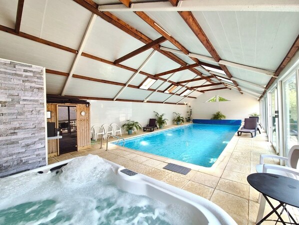 Indoor pool, a heated pool