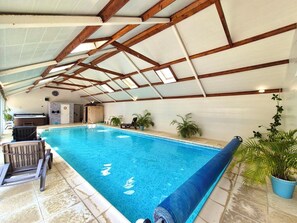 Indoor pool, a heated pool