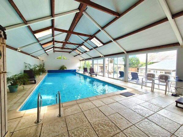 Indoor pool, a heated pool