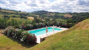 Pool - BEAUTIFUL HOLIDAY HOUSE (6-8 people) in the rolling countryside of Le Marche (Monte Rinaldo)