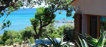 Corsica del Sud, mare, piedi nell'acqua, terreno rialzato, 10pers!
