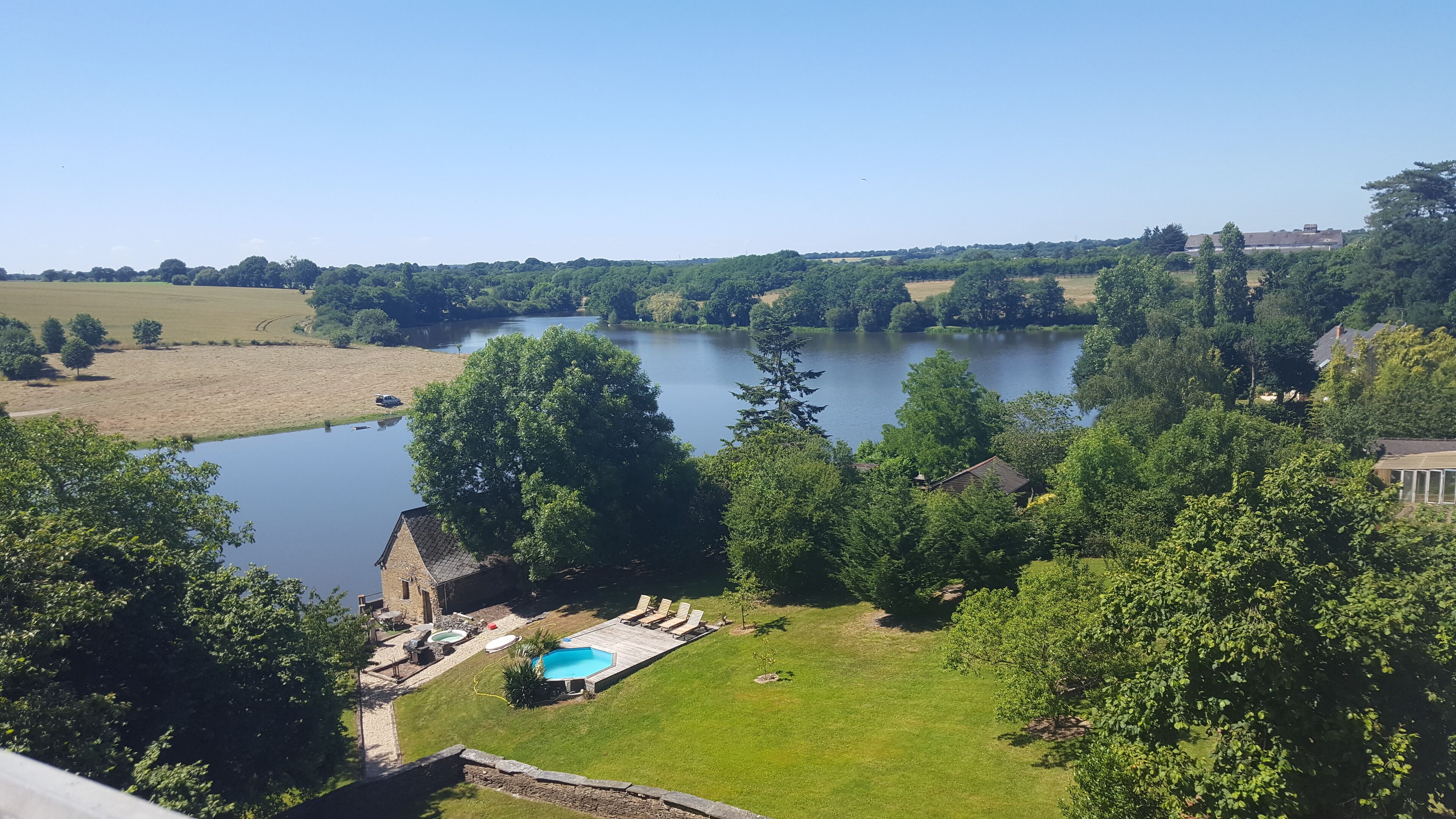 Piscine extérieure, piscine chauffée