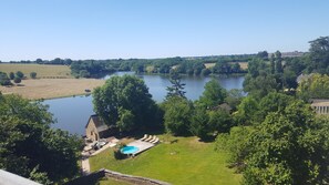 Piscine extérieure, piscine chauffée