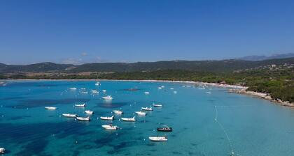 BUCHEN SIE IHREN SOMMERURLAUB in Porto Vecchio. Santa Giulia. Blick aufs Meer, 150 m Strand