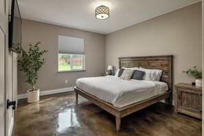 1 slaapkamer, bedden met traagschuimmatrassen