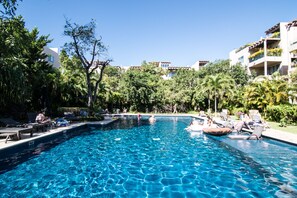 A heated pool