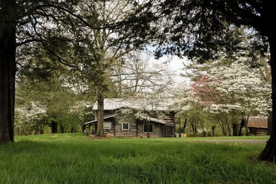 Modern comforts in an 1860's log cabin nestled in the Appalachian Foothills.