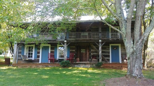 Modern comforts in an 1860's log cabin nestled in the Appalachian Foothills.