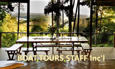 Boat,Tours & Staff Included! Luxury Rainforest & Waterfront Hm,Adventure Awaits!