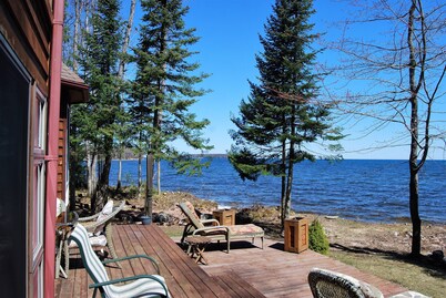 Lake Superior Vacation Home near Pictured Rocks view of AuTrain and Grand Island