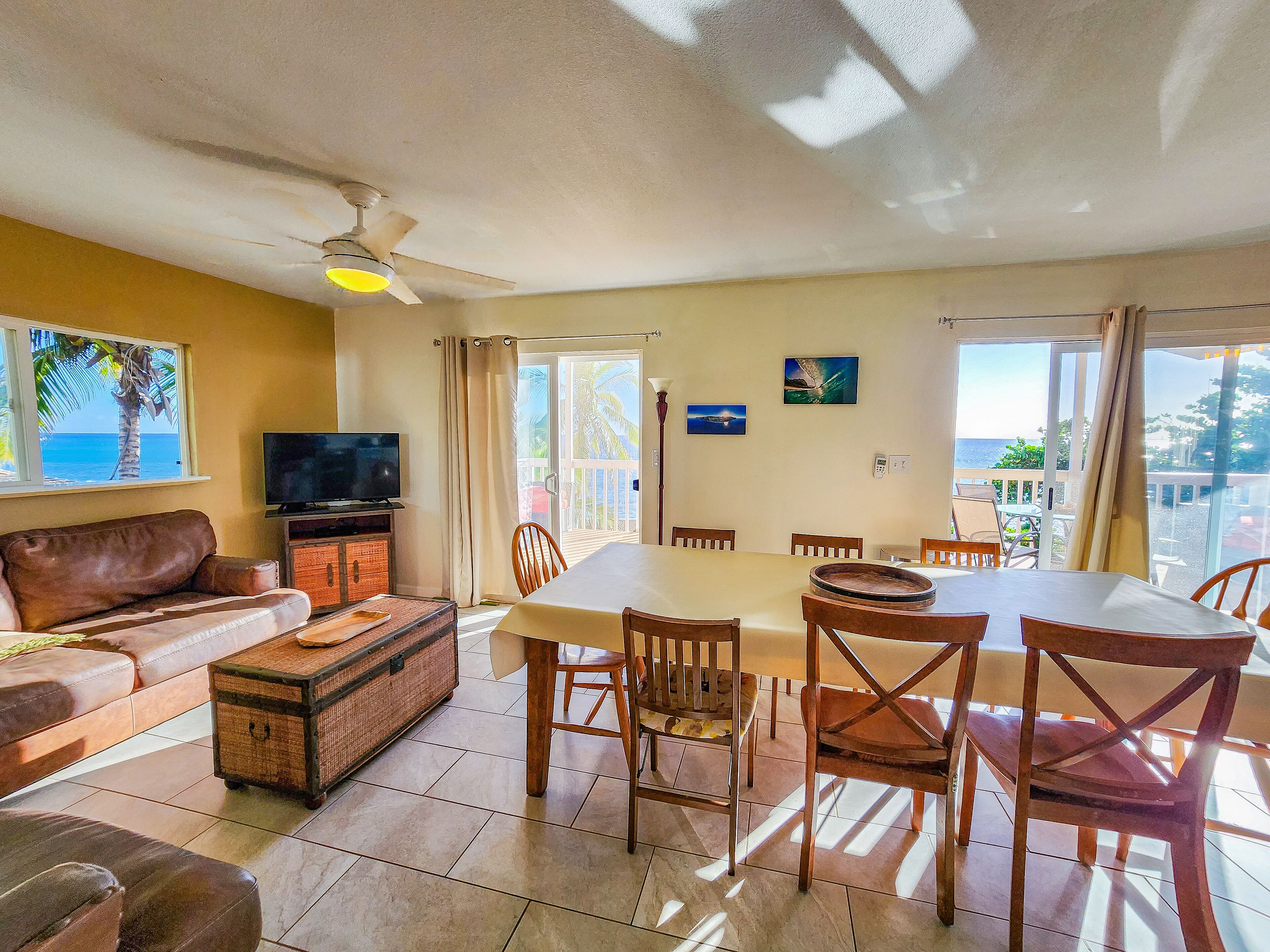 Smart TV, DVD player, books