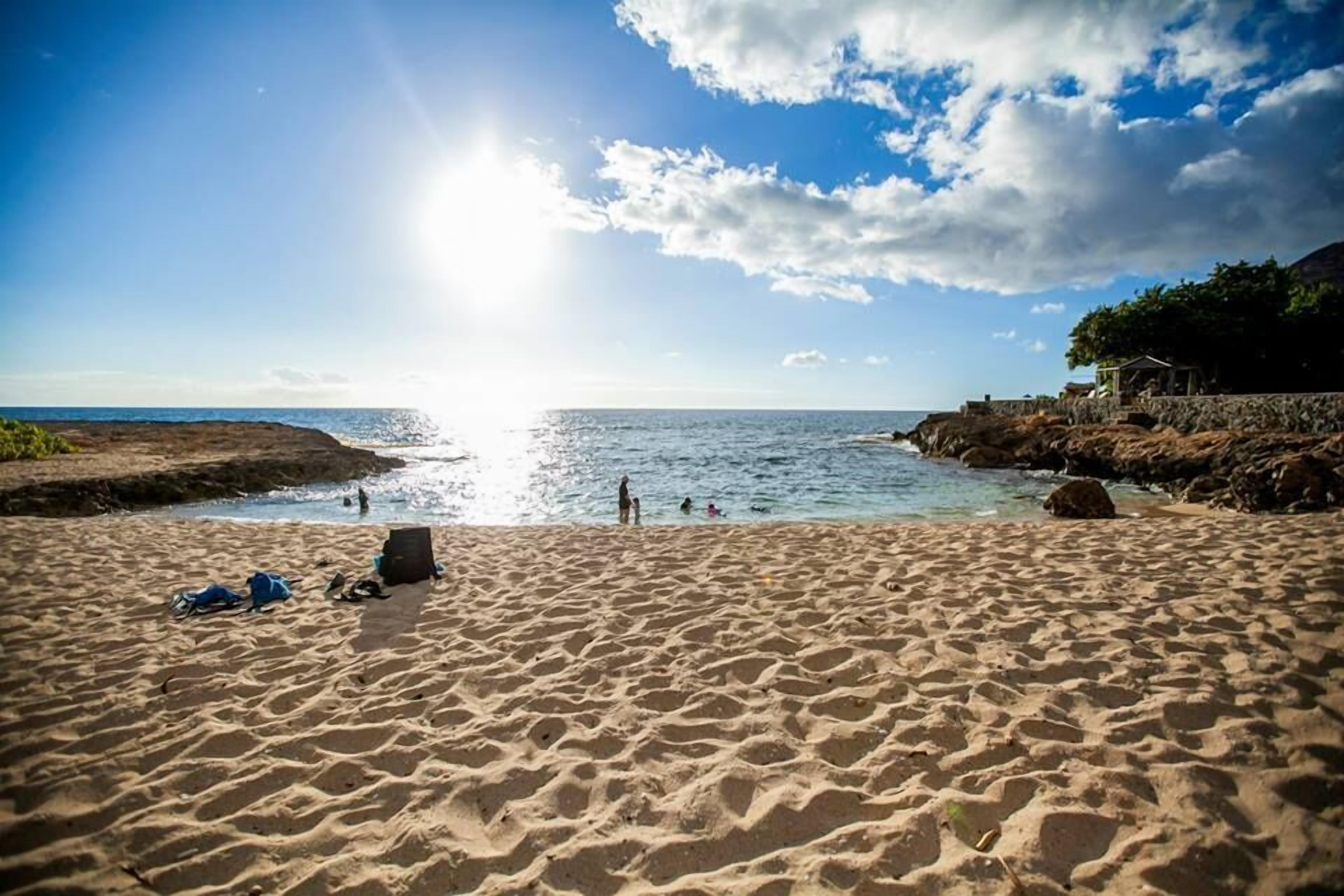 Sun loungers, beach towels