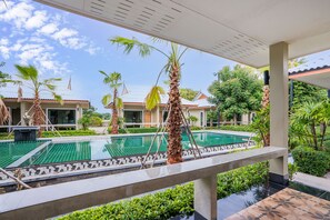 Superior Double or Twin Room, Pool View | Pemandangan balkoni