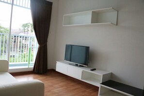 1-Bedroom Condo | Living area | 32-inch LCD TV with digital channels, TV - Baan Kum Siri - The Trust Condominium (Hua Hin)