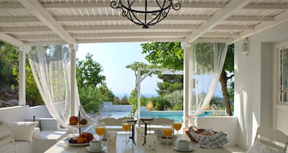 Stylish and Luxurious Anemolia Villa with private pool and stunning sea view!